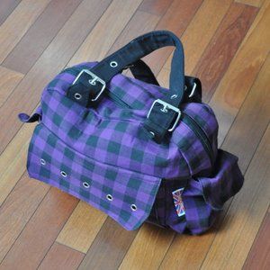 Purple Plaid tote bag